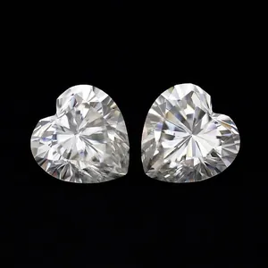 Hartvorm Moissaniet Losse Edelsteen D-F Kleur VVS Helderheid Hart Slijpvorm Steen Voor Sieraden Maken Met GRA Certificaat