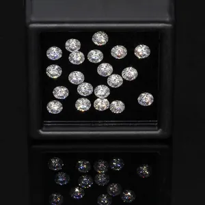 Loose round cut moissanite stones with D color and heart and arrows effect