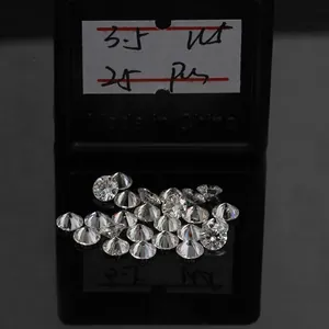 High quality D color 3EX round cut loose moissanite stones for jewelry making