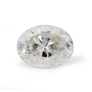 Hoogwaardige sprankelende ovaal geslepen Moissanite losse steen in GH kleur voor sieraden