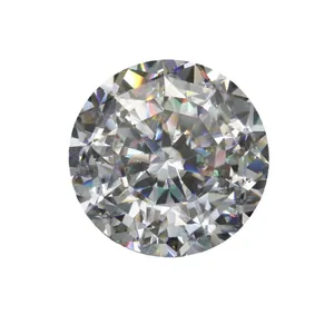 Briljante ronde 100-facet geslepen moissanit diamant losse steen met extreem vuur