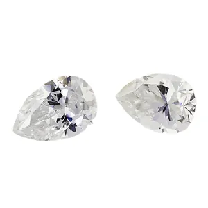 Hoogwaardige peervormige moissanite losse diamant in DF-kleur voor fijne sieraden