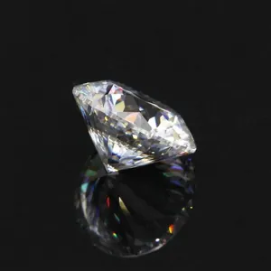 Pierre en Vrac de Moissanite Brillante à Haut Feu Coupe Ronde Neuf Cœurs et Une Fleur pour la Création de Bijoux Avec Certificat GRA