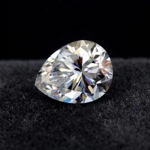 Taille Poire Couleur GH Moissanite Pierre en Vrac Forme Goutte Clarté VVS Diamant Alternative Avec Certificat Serti Bijoux