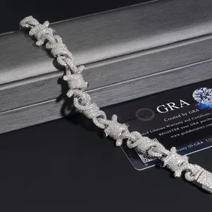 Detailansicht des Moissanit-Armbands aus S925 Silber mit GRA-Echtheitszertifikat