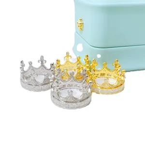 Elegant 925 silver moissanite crown rings for men and women hip hop fashion trend