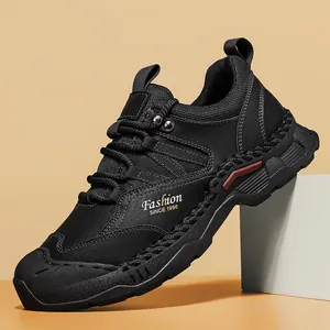Bottes de travail noires durables pour hommes, idéales pour les loisirs et le travail intensif
