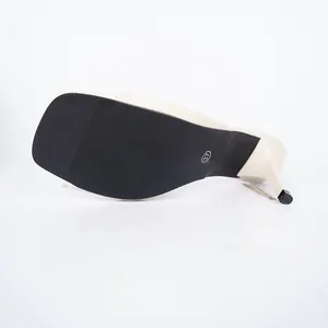 Detailed close-up showing the black anti-slip sole with size 37 on elegant stiletto mule