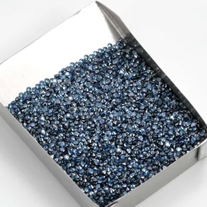 Diep koningsblauw moissaniet melee stenen voor luxe sieraden en horloges zetten