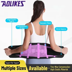Professional Waist Support Belt Breathable Back Braces For Gym Fitness Weightlifting Double Compression Adjustable Sport Waist Trimmer For Men Women