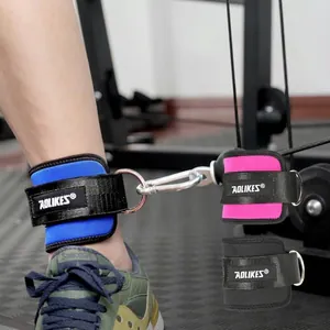 Professionelle Knöchelriemen für Kabelmaschinen Beinkrafttraining Gepolsterte Knöchelmanschetten für Fitnessstudio Einstellbar mit D-Ring