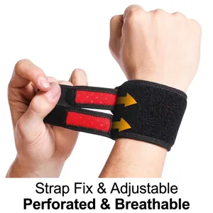 Adjustable breathable sports wrist brace for TFCC support and workout compression