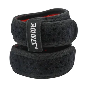 Breathable black TFCC wrist support with adjustable compression straps for sports fitness
