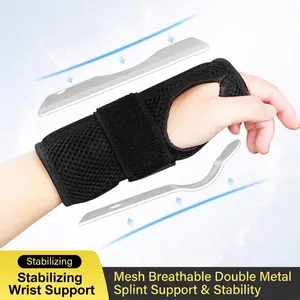 Professional Breathable Wrist Joint Fixation Brace With Double Steel Plate Support Adjustable Splint Wrist Support For Fracture Sprain Men Women