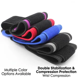Compressie sport polsbandjes voor fitness en gewichtheffen in diverse kleuren.
