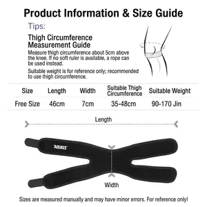Adjustable pressurized patella strap knee support for running and sports training
