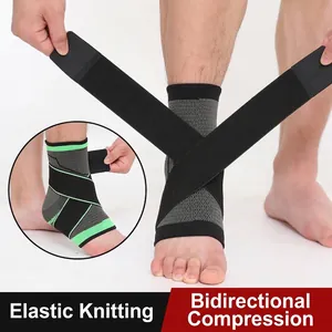 Cavigliera a Compressione in Nylon Elastico per Basket Corsa Trekking Attrezzatura Sportiva Regolabile A-7529