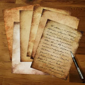 Antique Letter Paper Vintage Stationery For Scrapbooking Junk Journaling Decorative Material Paper Aged Parchment Style Writing Paper