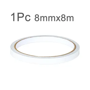 Detailansicht 8mm x 8m weißes doppelseitiges Klebeband für DIY Hochzeit-Konfetti-Tüten Papier