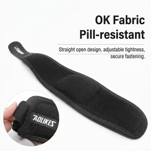 Comfortable adjustable black arch support strap with shock absorption and breathable fabric