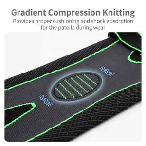 Professional compression knee sleeve with patella support for sports and recovery