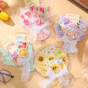 Biglietto Auguri Fai Da Te Bouquet Fiori Luci LED Giorno Insegnanti 3D Pop Up Carta per Ringraziamento