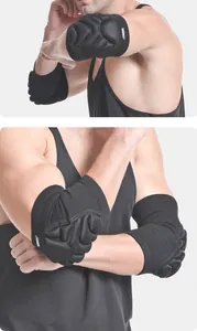 Detailed view of Aolikes padded sports elbow pads showing anti-collision sponge protection