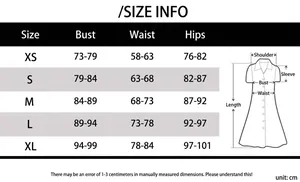 Detailed size guide for sexy V-neck bodycon bandage mini dress with measurements in cm