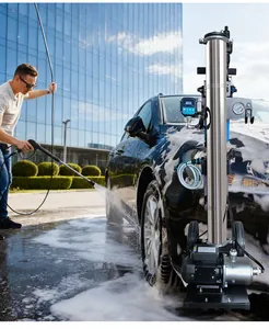 Tragbares Wasserfiltersystem für die Auto- und Solarpanelreinigung mit Hochdruckpumpe