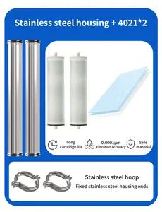 Detailed components of a portable deionized water filtration system with 4021 cartridges