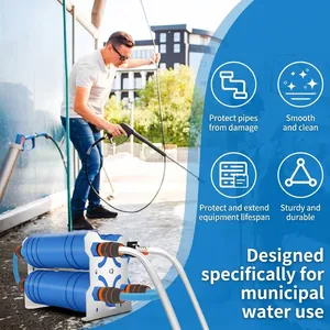 Portable dual-tank DI water filtration system for car, solar panel, and window cleaning