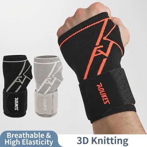 AOLIKES Adjustable Compression Wrist Band Nylon Fly Knit Breathable Wrist Support For Sports Fitness Basketball Single Guard