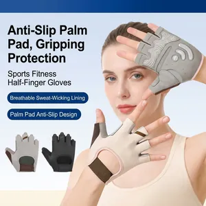 Half Finger Fitness Gloves Breathable Anti Slip Gym Training Exercise Sports Weightlifting Yoga Workout Cycling For Men Women