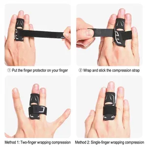 Step-by-step usage guide for Aolikes professional compression sports finger protector