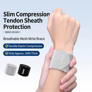 Professional Compression Mesh Breathable Wrist Guard For Basketball Fitness Tenosynovitis Protection Sports Support Wristband Hand Wrap