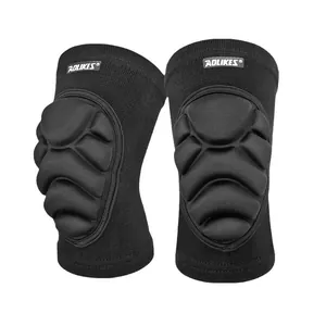 Black anti-collision sponge sports elbow pads for volleyball, dancing and skating