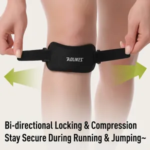 Sangle de genou rotulienne réglable pour sport et protection du ménisque stable