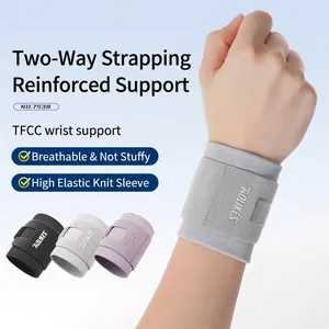 AOLIKES Adjustable Sports Compression Wristband Breathable Nylon Wrist Support for Gym Fitness Weightlifting Relief For Men Women