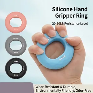 Anillo de Agarre de Silicona Ejercitador de Dedos Doble Resistencia Antideslizante Ejercitador de Mano para Entrenamiento de Fuerza Alivio del Estrés Equipo de Fitness