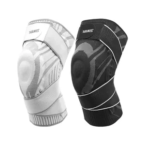 Rodilleras deportivas profesionales con correas de compresión para baloncesto y running