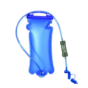 Filterwell Purificatore d'Acqua Portatile a Gravità con Sacca in TPU per Sopravvivenza all'Aperto Membrana di Ultrafiltrazione
