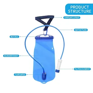 Portable outdoor gravity water purifier with ultrafiltration membrane for survival