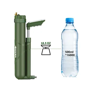Tragbarer Outdoor-Handpumpen-Wasserfilter für Camping und Notfall-Ausrüstung