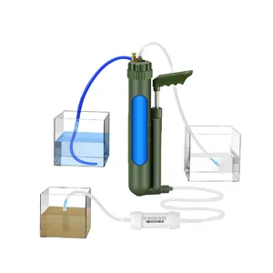 Portable outdoor water filter system for camping survival with ultrafiltration membrane