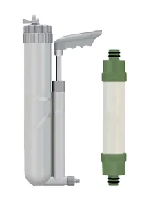 Portable Outdoor Water Filter Hand Pump Manual Ultrafiltration UF Purifier Survival Emergency Camping Hiking Equipment Army Green