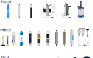 Übersicht über verschiedene tragbare Outdoor-Wasserfiltersysteme und Ersatzfilterelemente