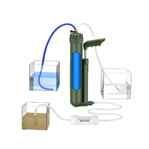 Sistema di filtraggio dell'acqua manuale portatile professionale con dettaglio della membrana UF