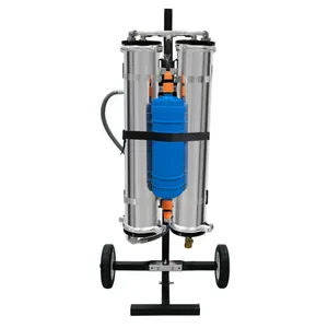 Tragbares DI Deionisiertes Wasserfiltersystem Edelstahl Wasserreiniger Mit Rollwagen Für Autowäsche Fenster Solarpanel Reinigung