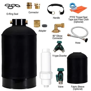 Comprehensive portable RV yacht water filter kit with softener tank and accessories