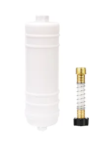 Premium-Inline-RV- und Maritimer-Wasserfilter mit flexiblem Schlauch und Messingarmaturen